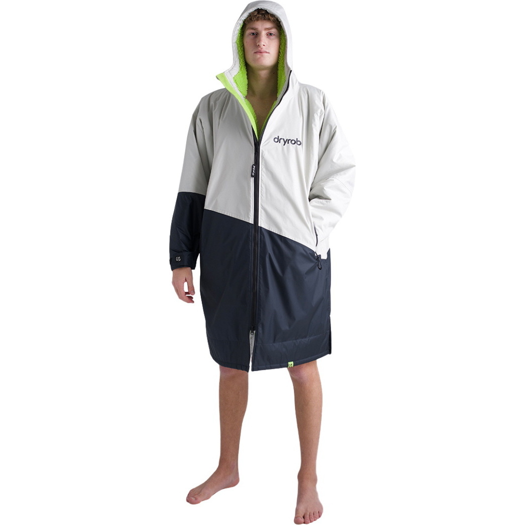 2026 Dryrobe Advance Long Sleeve Changing Robe DALSV3 - Anthracite / Lime